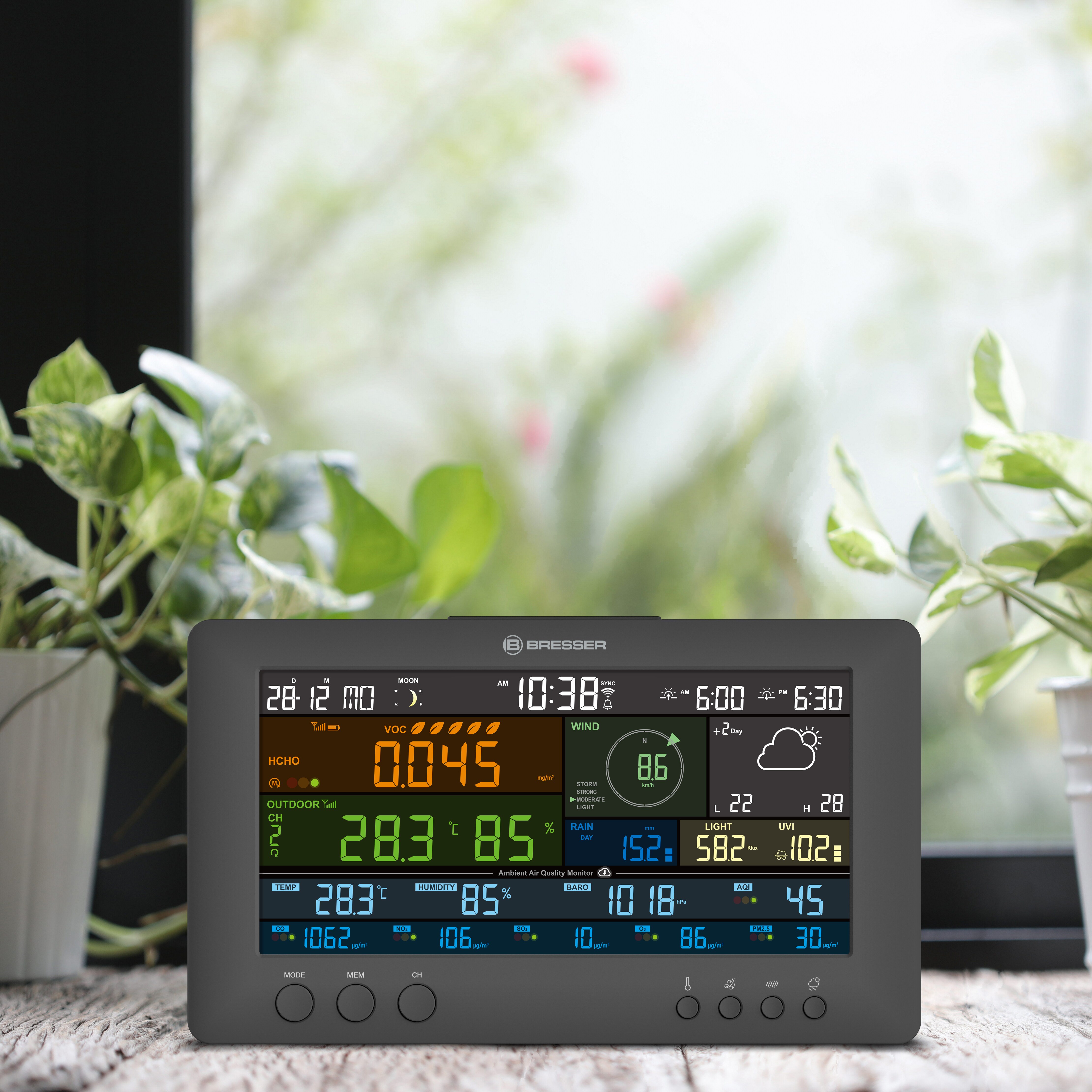 BRESSER 7-in-1-Wetterstation Air-Mon