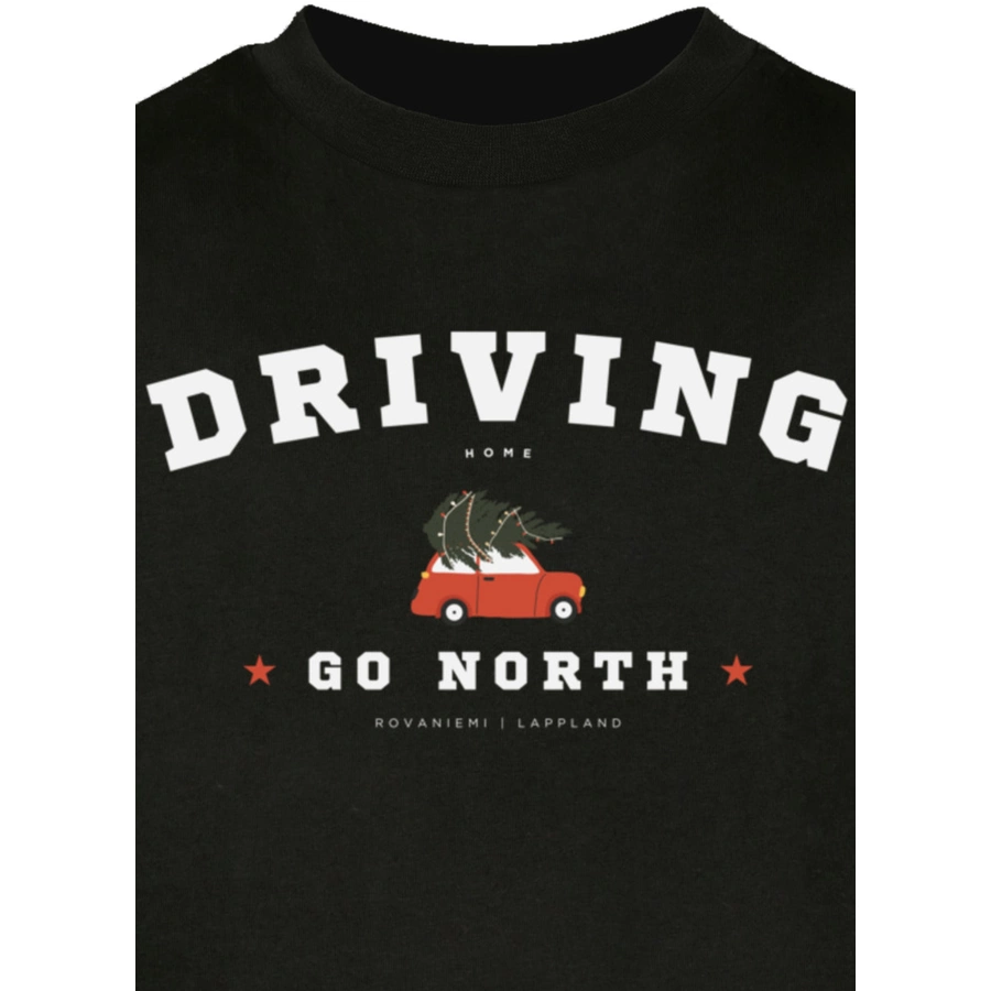 F4NT4STIC Longsleeve Shirt Driving Home Weihnachten schwarz