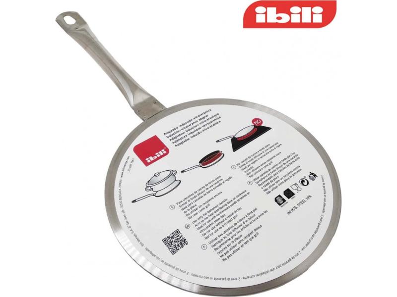 Ibili Adapter Ø 14 cm Edelstahl Induktionskochfeld-Adapterplatte