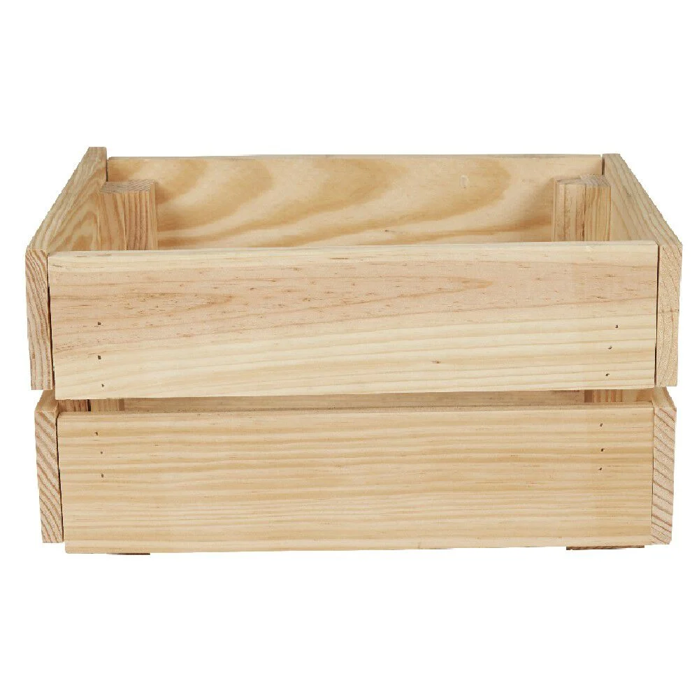 Caisse en bois pin massif à monter soi-même petit modèle
