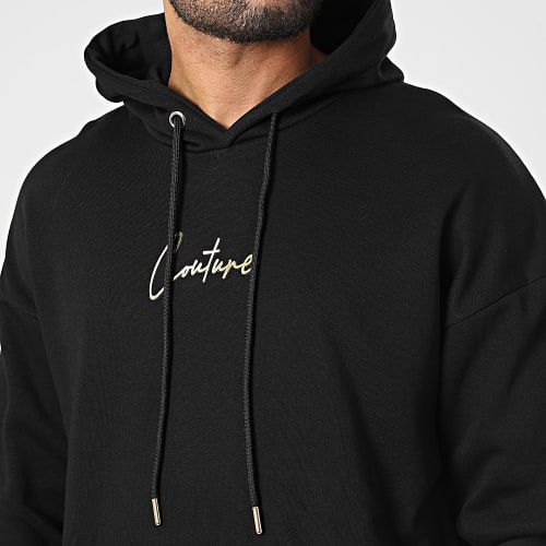 Sweat Capuche LL685 Noir Doré