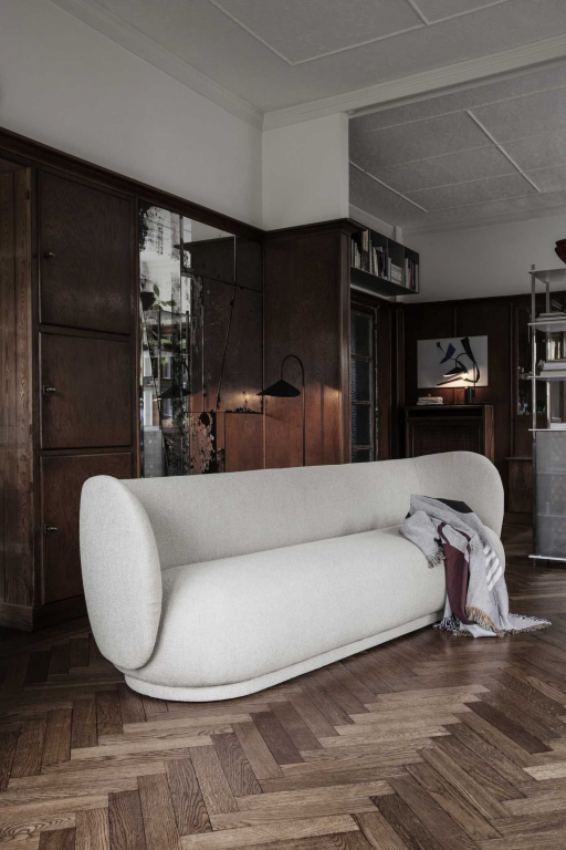 Ferm Living Rico Boucle 4-zits bank off white