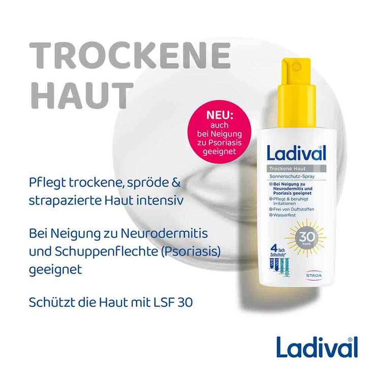 Ladival trockene Haut Sonnenschutz-Spray LSF 30, 150 ml