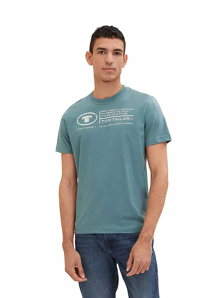 TOM TAILOR T-Shirt Regular Fit petrol