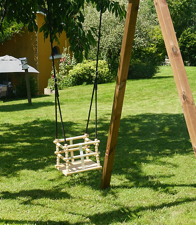 Balançoire bébé en bois Soulet 1,95m à 2,35m