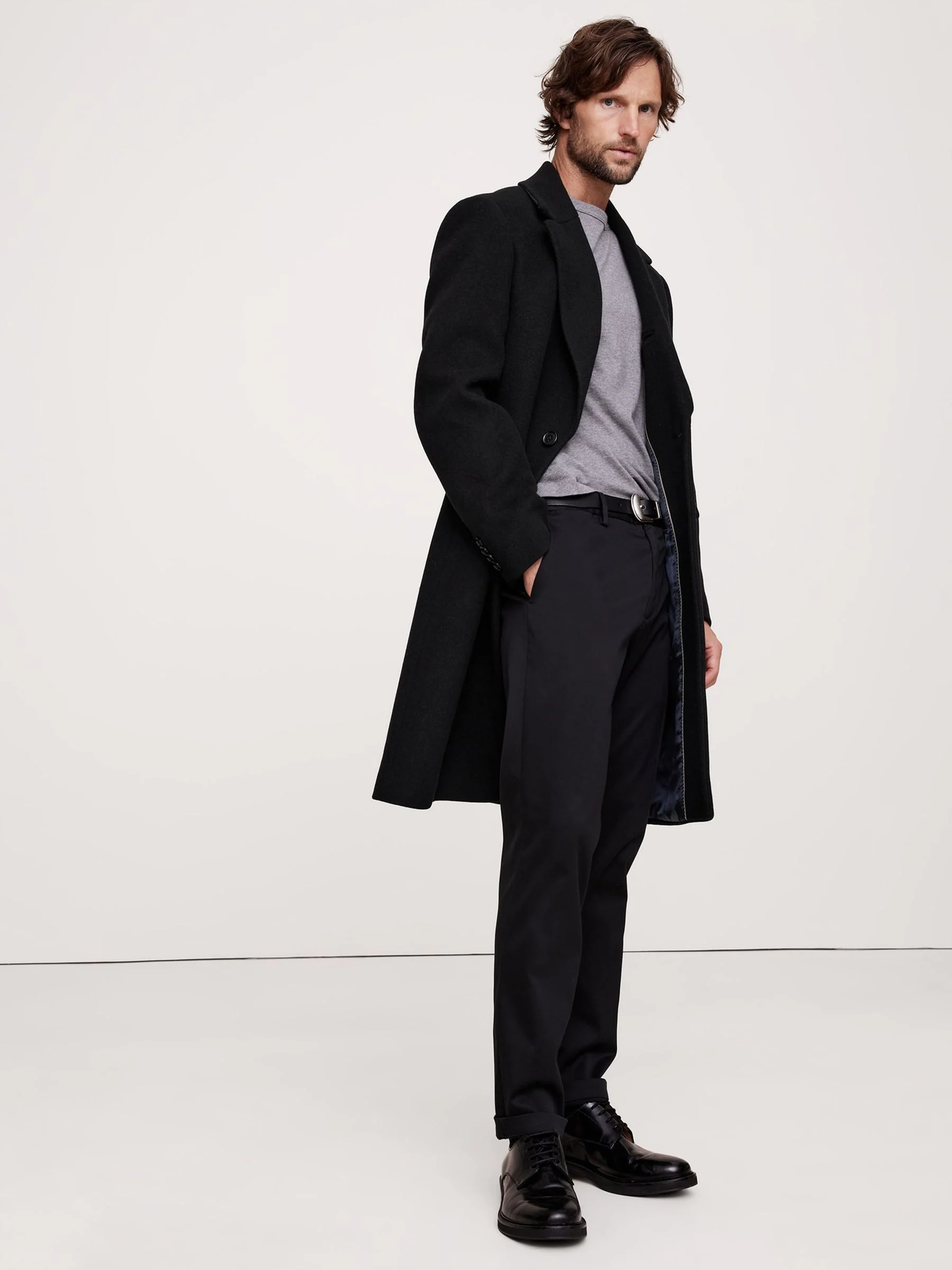 Zwart - Banana Republic - Rapid Movement slim-fit chino