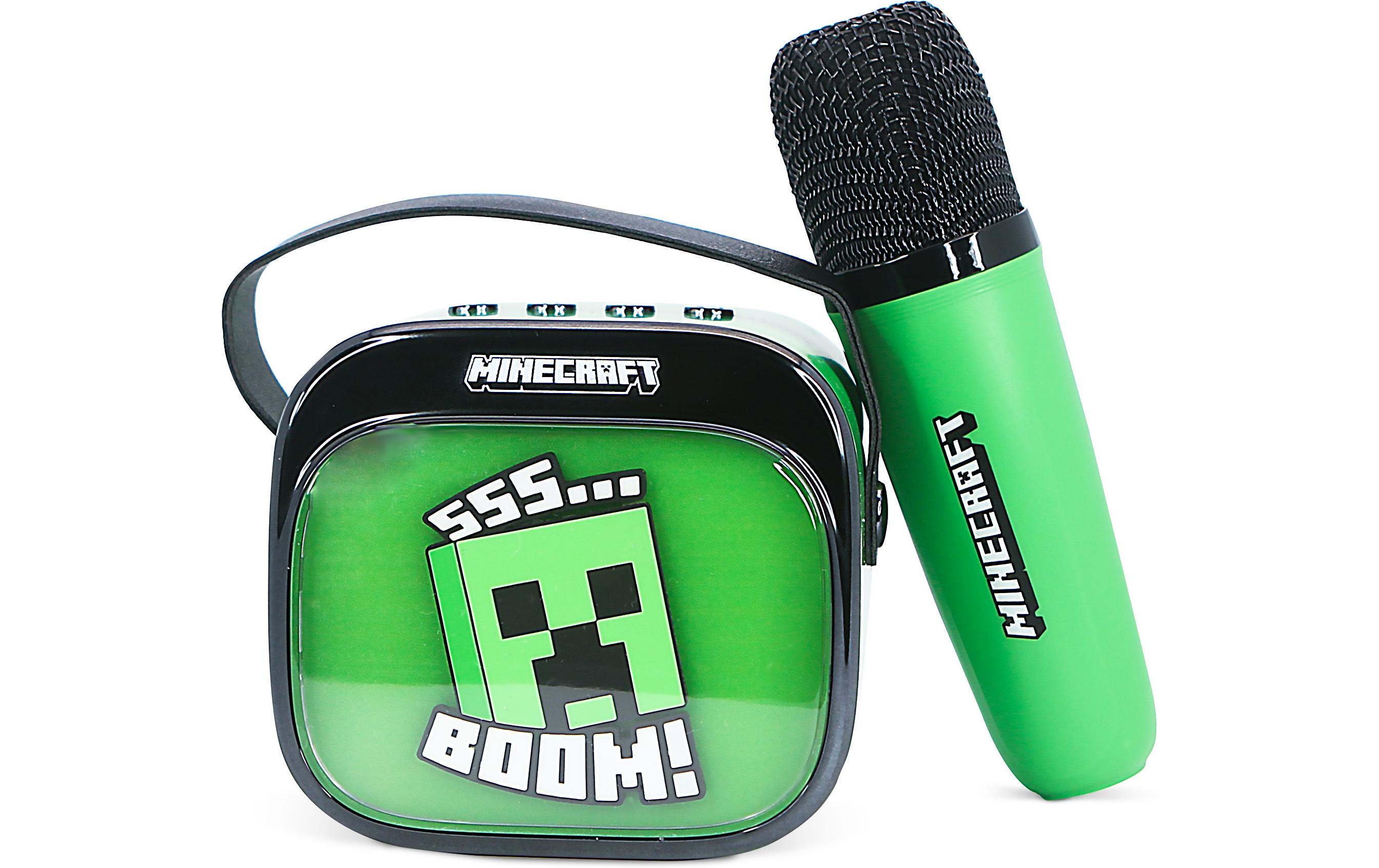 Minecraft LED Wireless Karaoke Lautsprecher und MikrofonMit LED-Leuchten