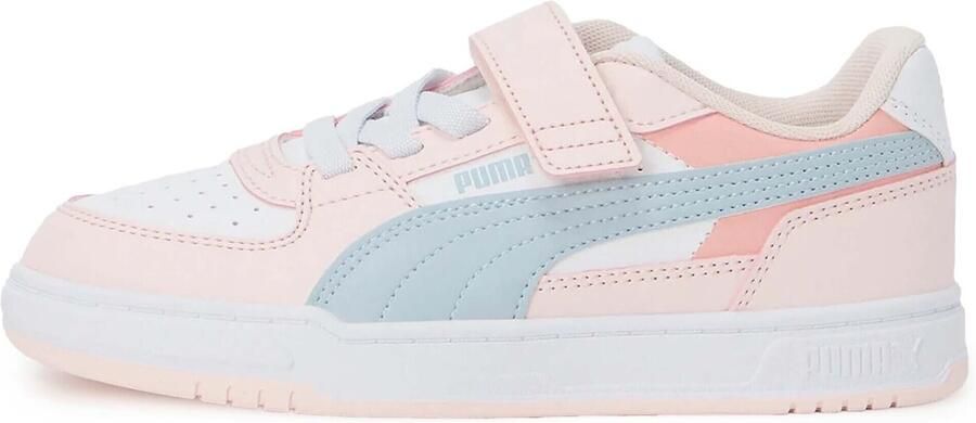 Puma Caven III Block mesh sneakers lichtroze lichtblauw wit