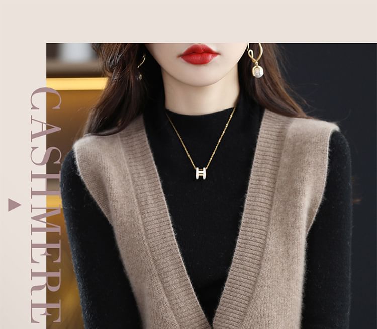 Gistinty - V-hals effen vest