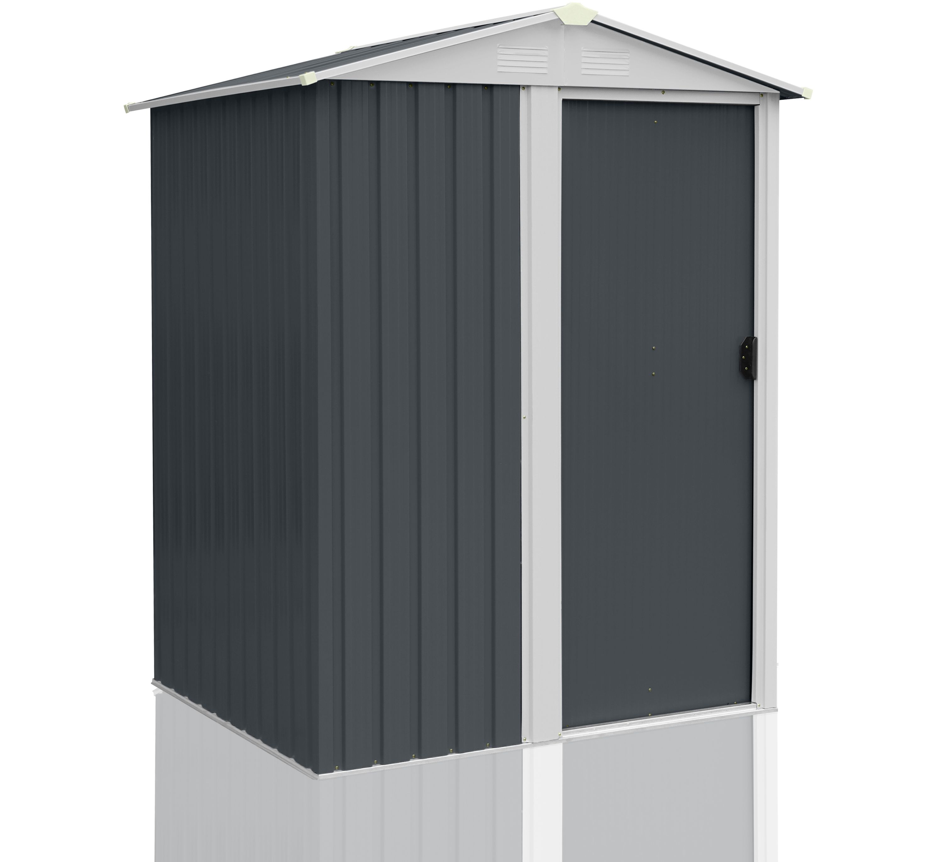 Geräteschuppen mit Schiebetür und Belüftung aus Metall Gerätehaus SAFE S