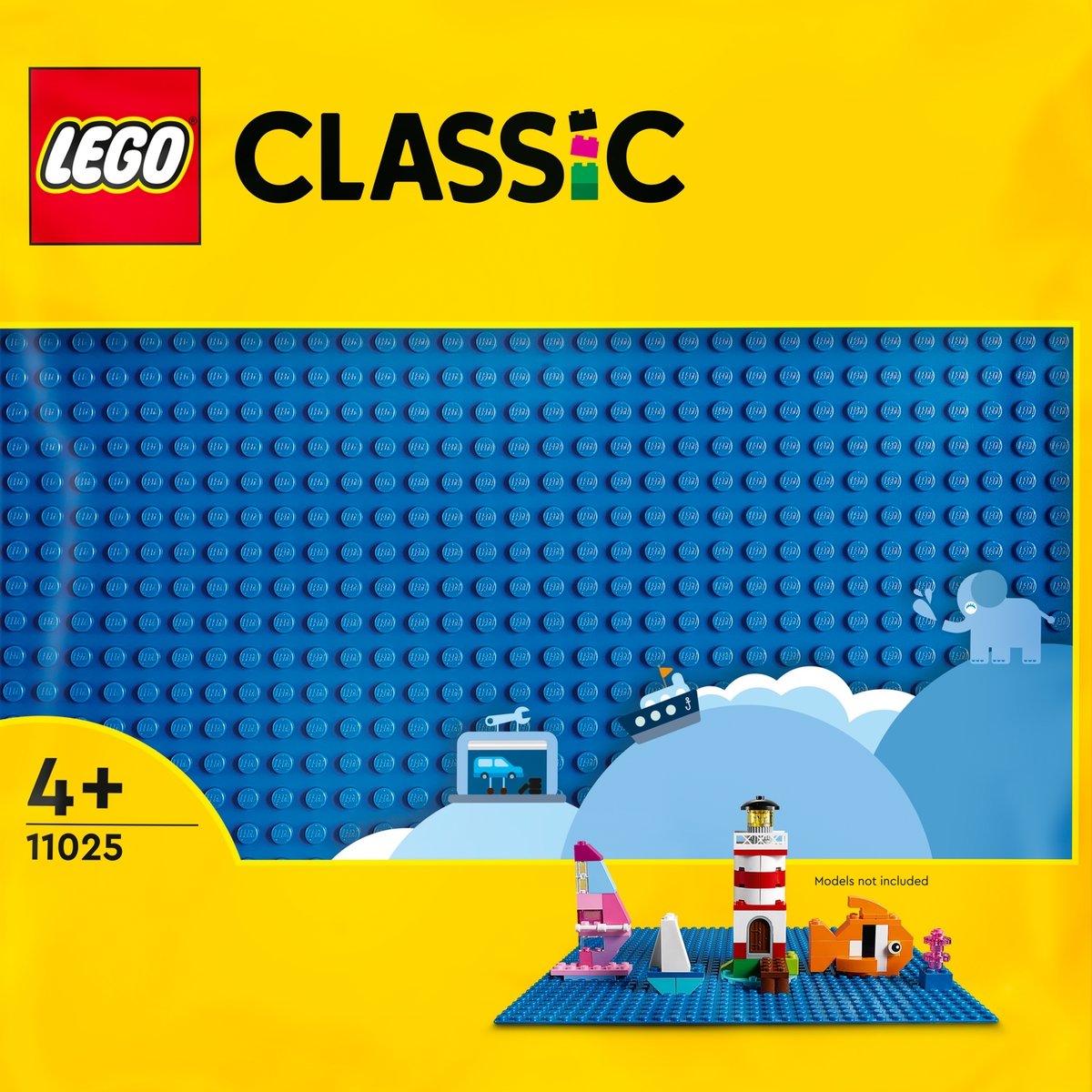 La plaque de construction bleue LEGO® Classic 11025