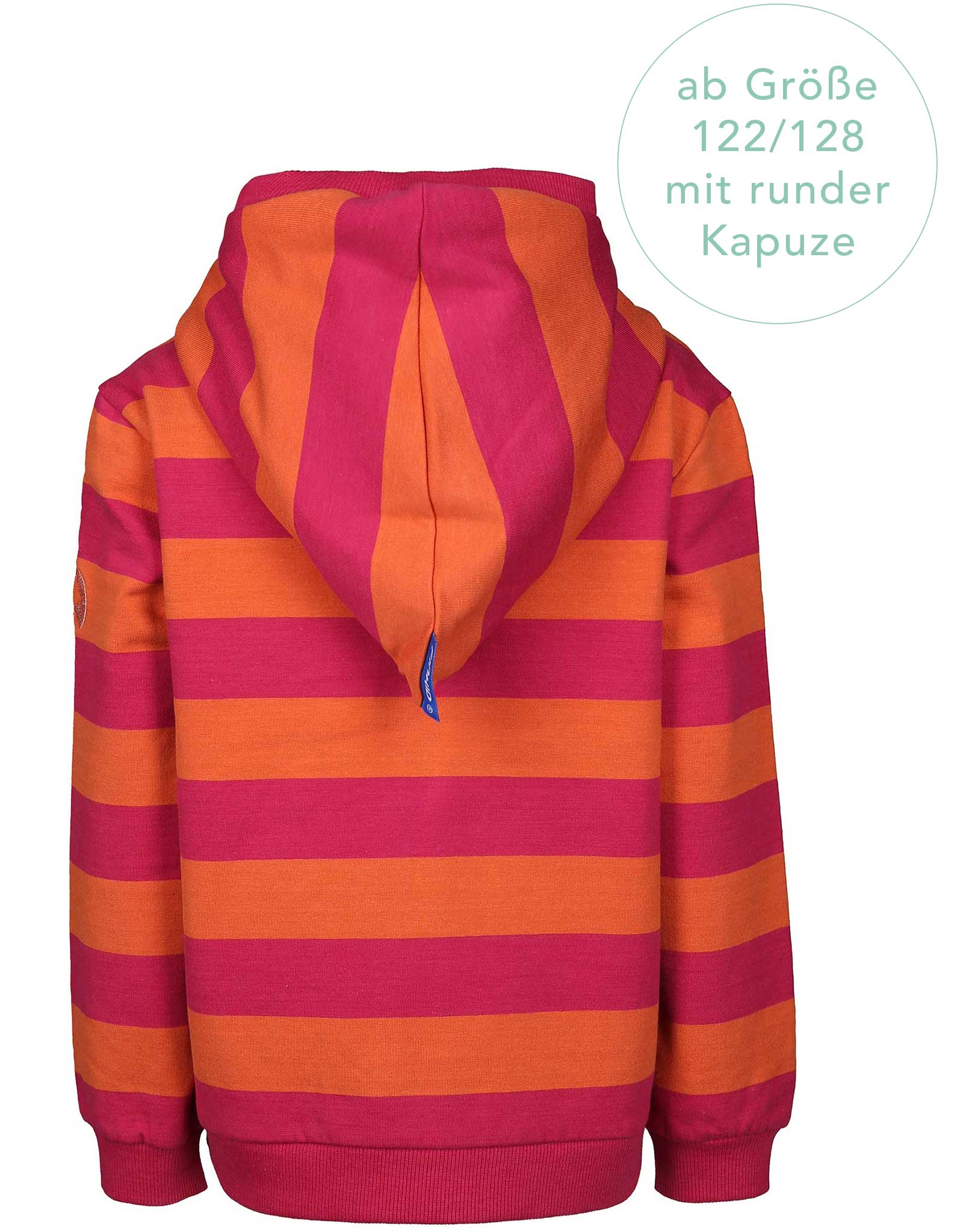Kapuzen-Sweatjacke LAIVA in raspberry/fox