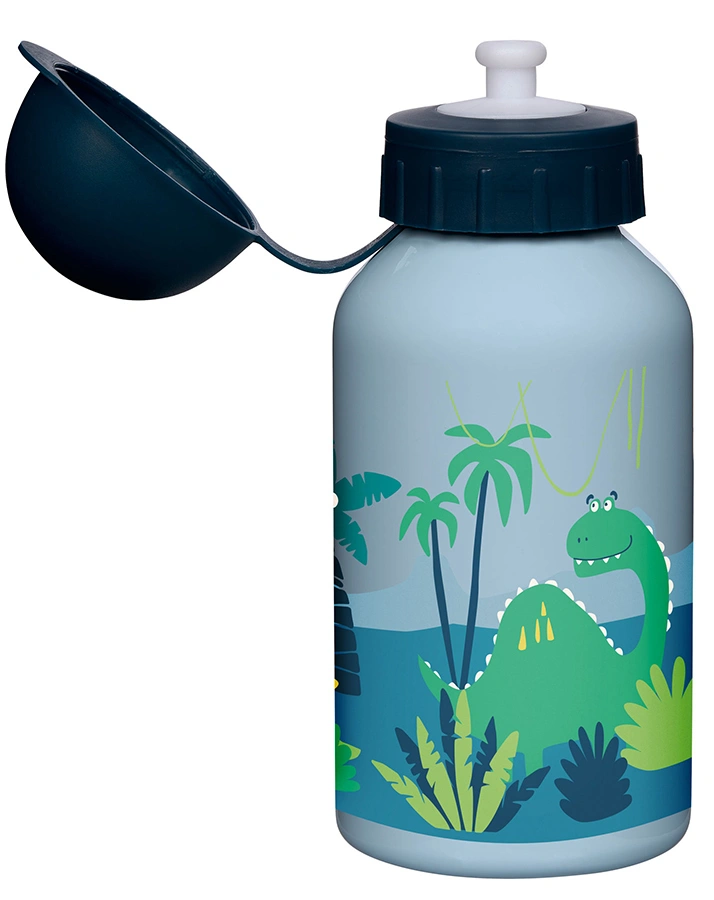 Edelstahl-Trinkflasche DINO 0,35l in blau