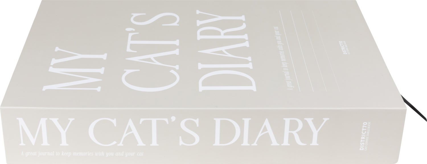 District 70 krabkarton Diary boek beige 36 x 25 x 6 cm
