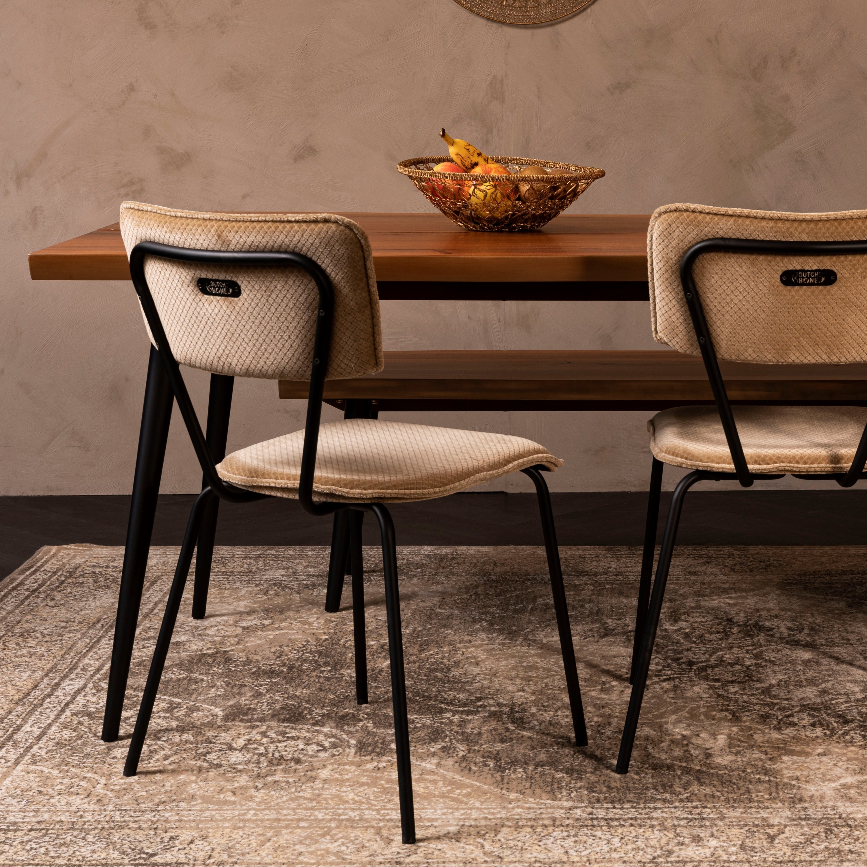 Dutchbone Rugged Vloerkleed 200 x 300 cm - Bruin