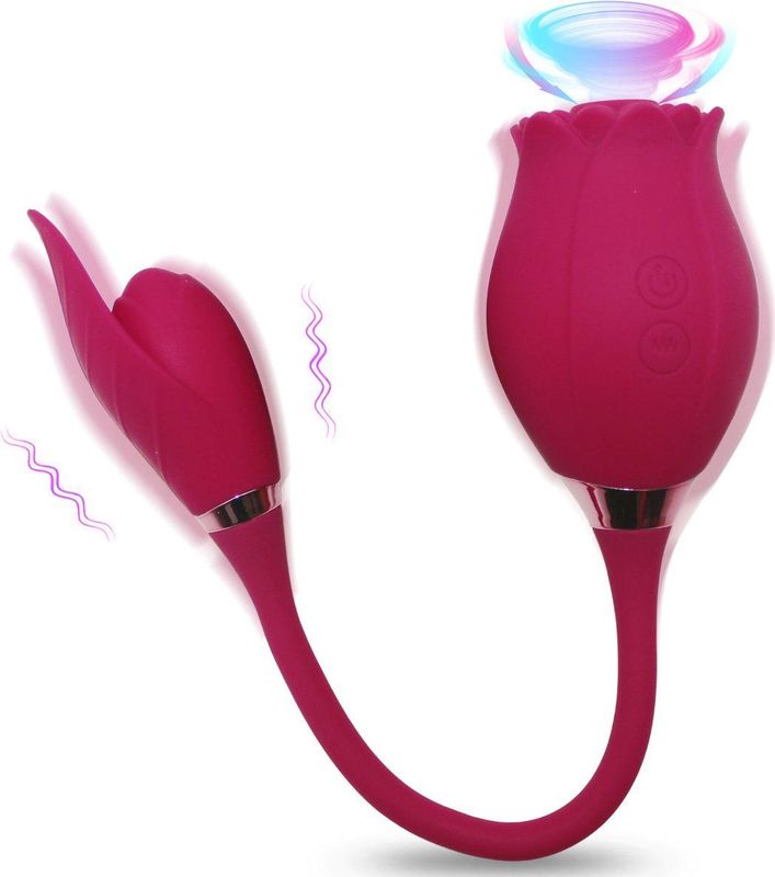 Qarano Extreme Pleasurer - Luchtdrukvibrator - Zuigvibrator - Lik Vibrator - 20 Standen - Clitoris Stimulator - G-Spot Booster - Massager - Seksspeeltje - Intense Orgasme