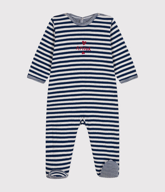 Pyjama  rayures en tubique bébé