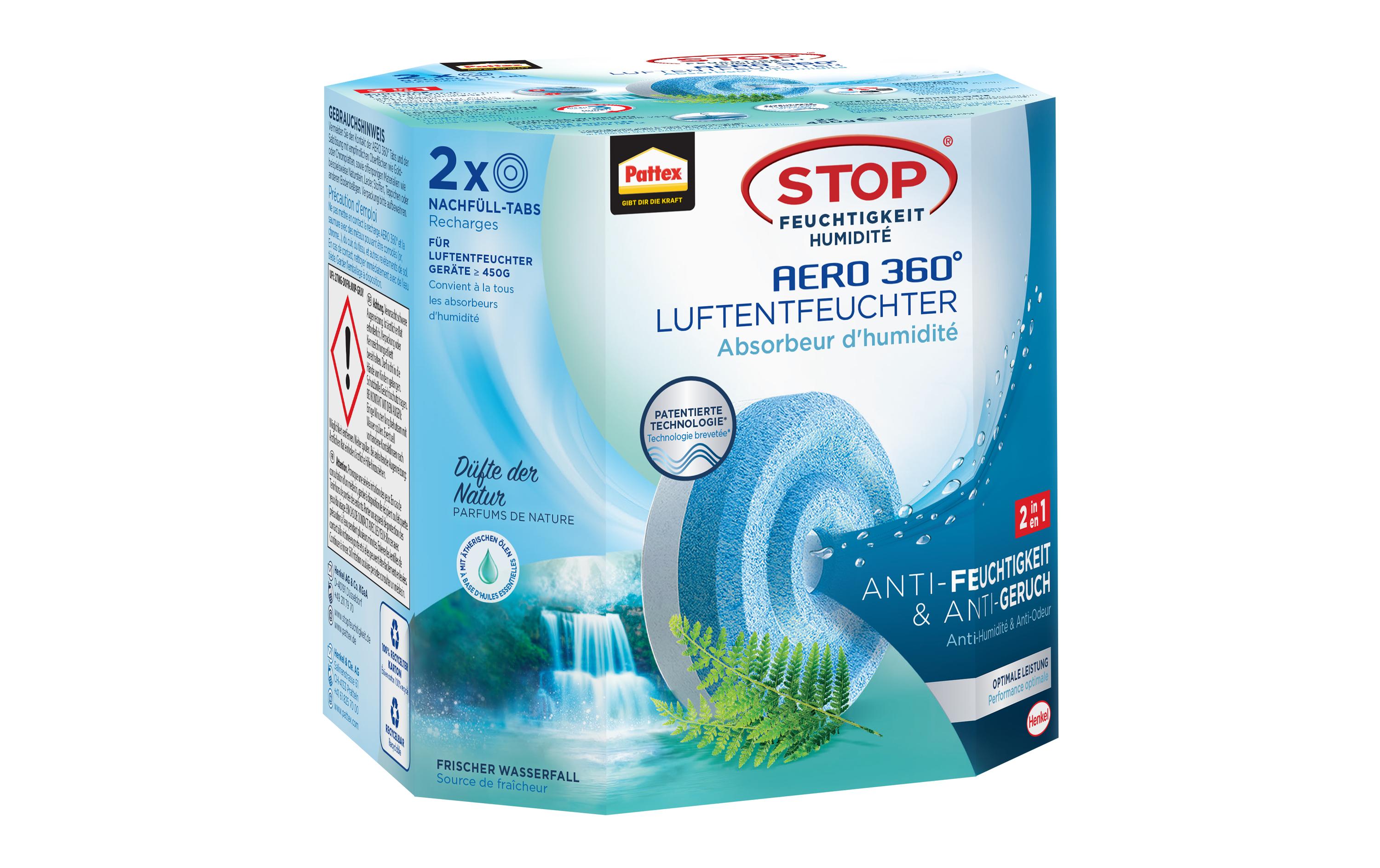 Nachfüll-Tabs Aero 360 Frischer Wasserfall 2 x 450 gTabs Nachfüllpack