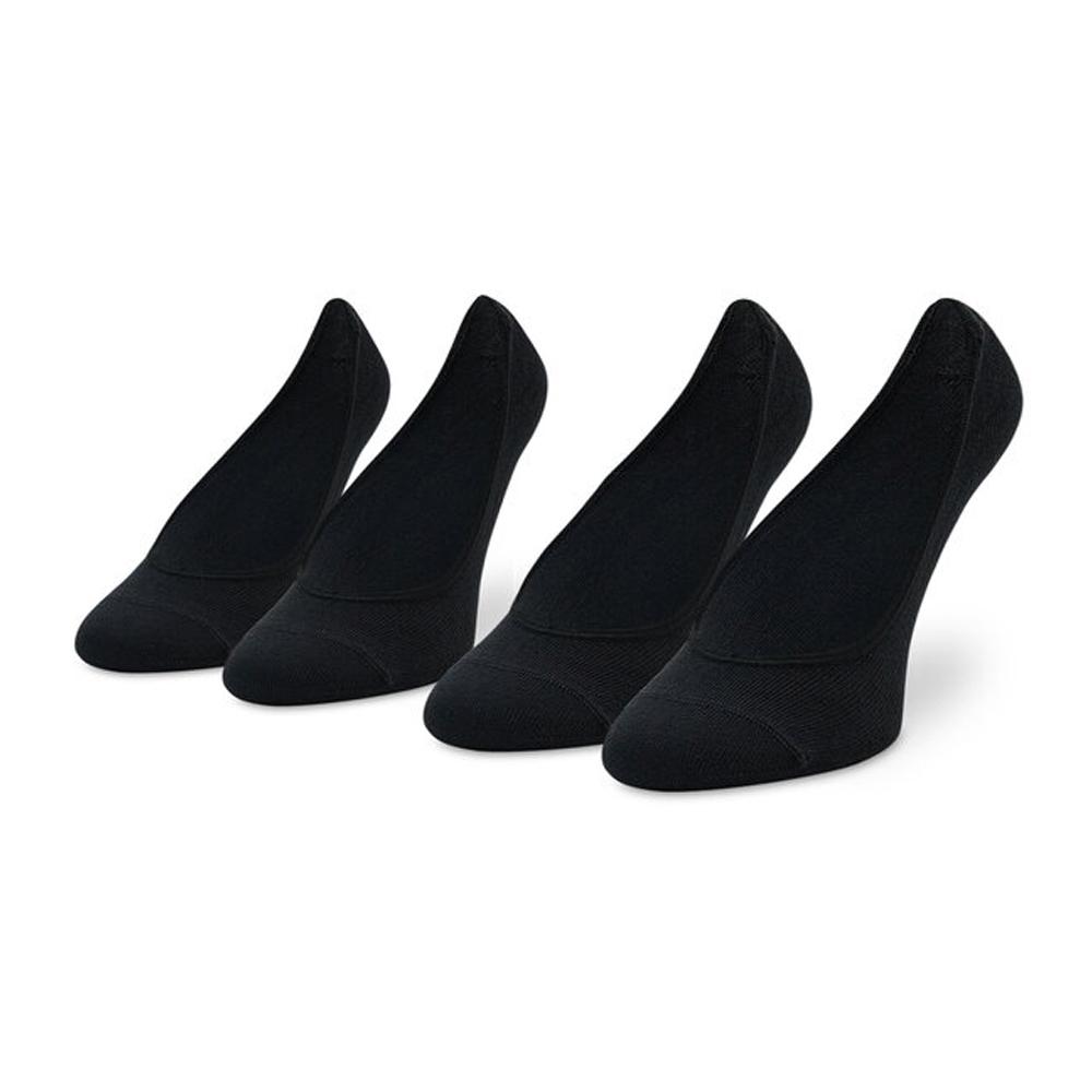 Puma x2 Paires de Chaussettes Noires Femme Puma Footie