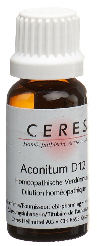 CERES Aconitum Dil 12 D Dilution Fl 20 ml