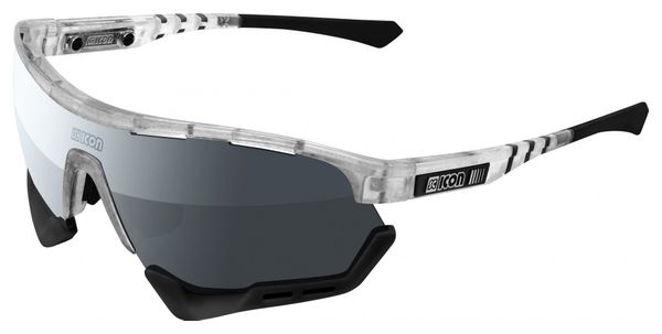 Scicon Sports Aerotech SCN PP XL Lunettes De Soleil De Performance Sportive (Scnpp Multimiror Silver/Matt Gelé)