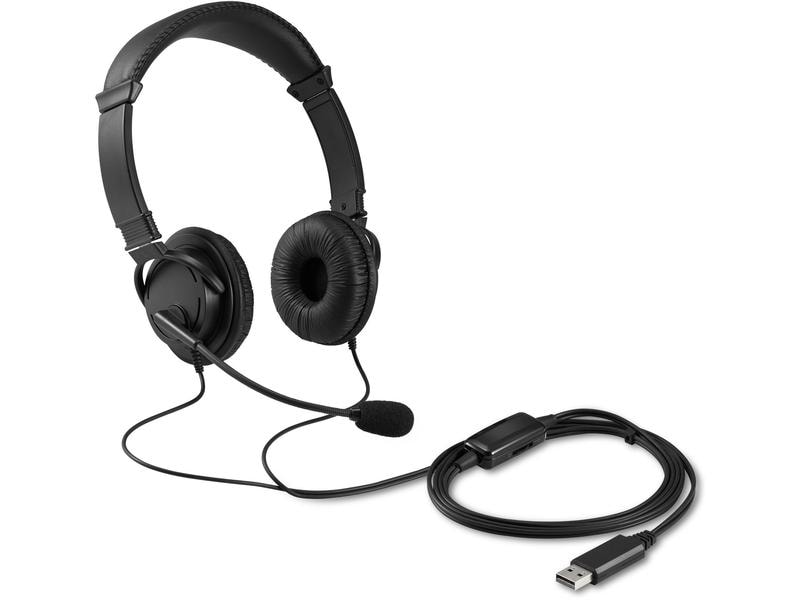 Kensington USB HiFi-Kopfhörer mit Mikrofon und Lautstärkere Komfortabler USB-A Kopfhörer mit Mikrofon und integrierter Lautstärkeregelung
