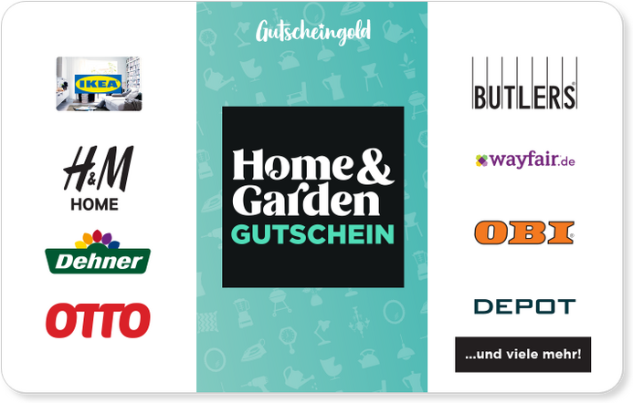 Gutscheingold Home & Garden Geschenkcode