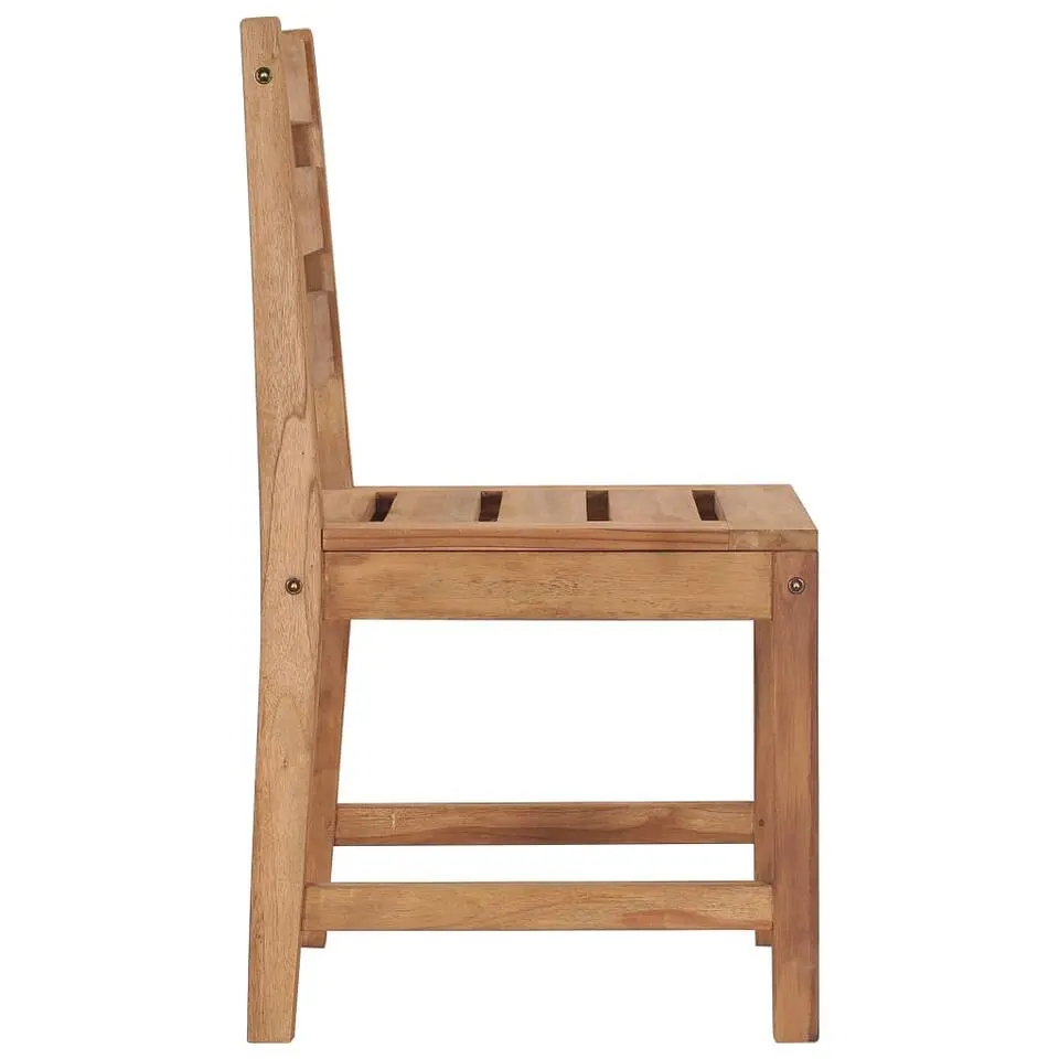 vidaXL - Tuinstoelen - Bruin - Teakhout - 2 stuks