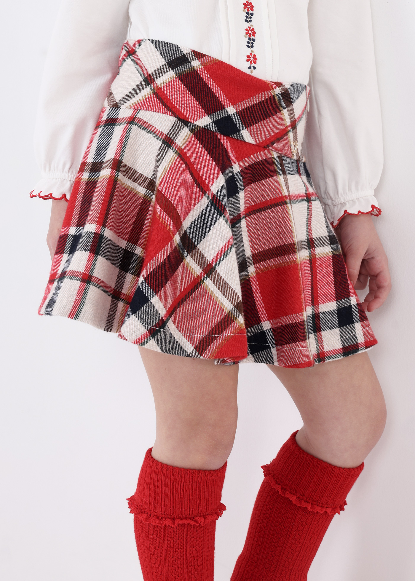 Saia estampada para meninas