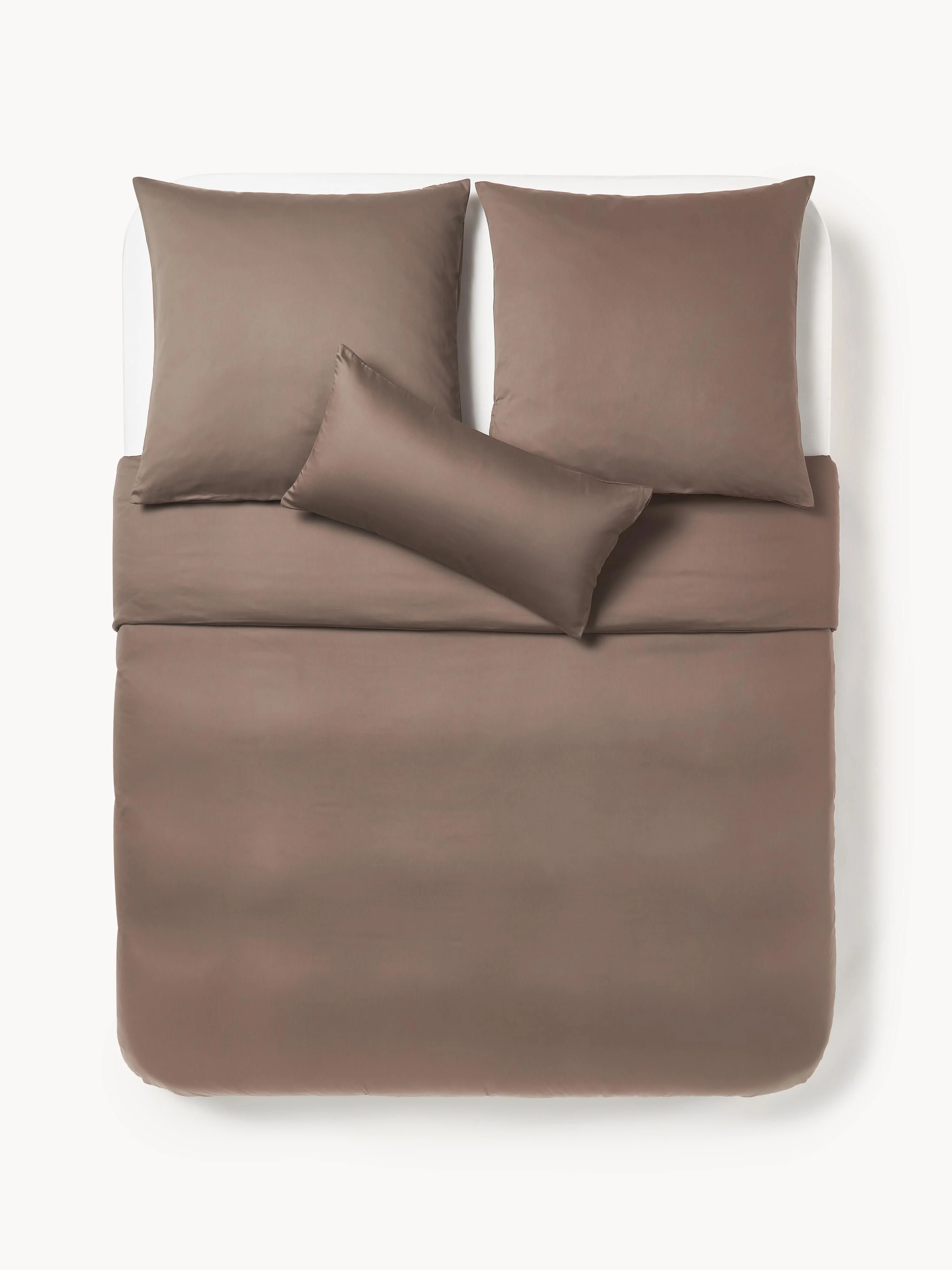 Katoensatijnen dekbedovertrek Comfort