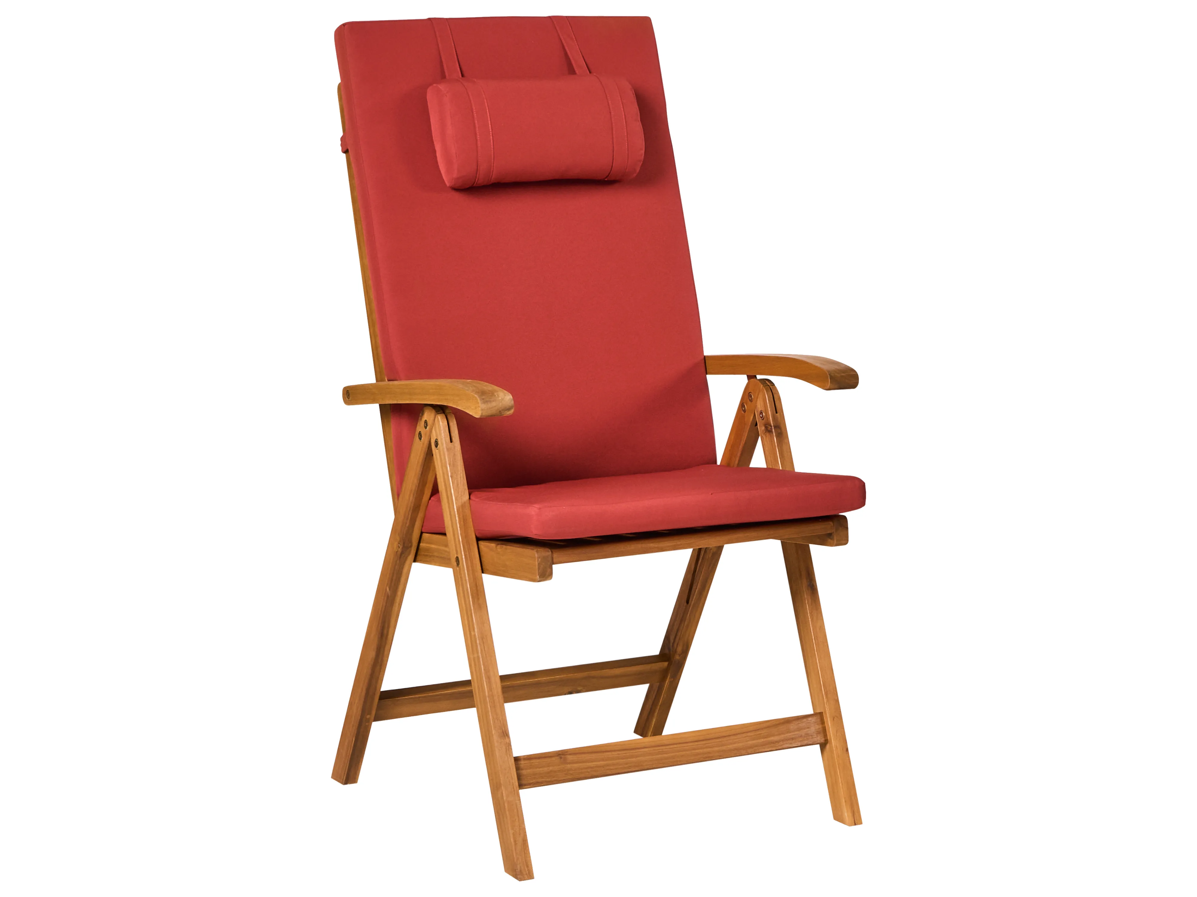 Set van 2 rug/zitkussens JAVA/AMANTEA PREMIUM 50 x 70 cm Rood