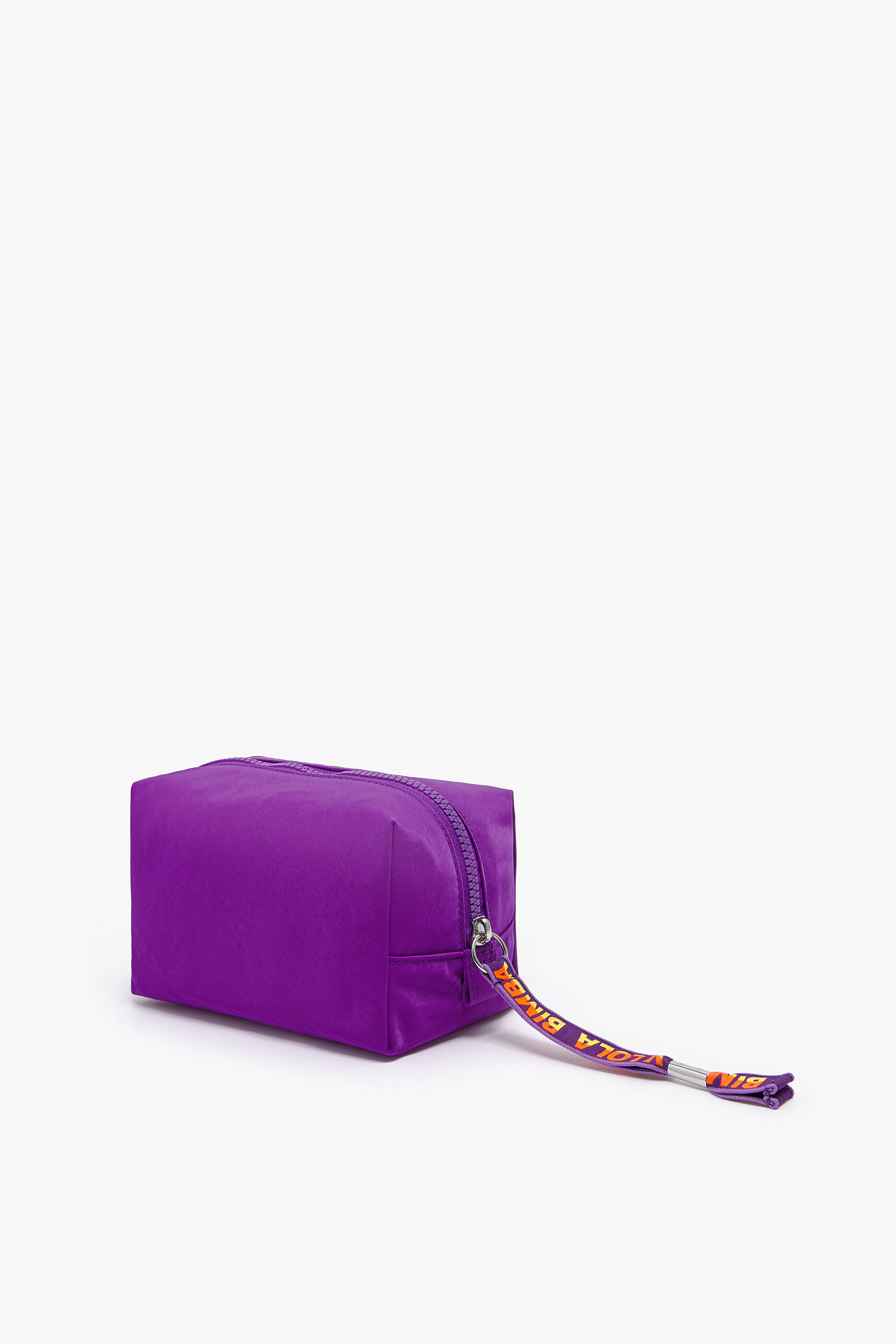 Nécessaire retangular tamanho M em nylon violeta
