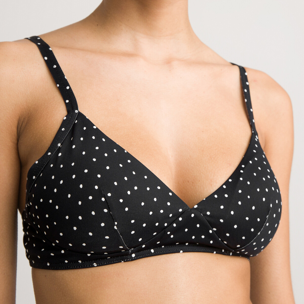 COLEÇÃO LA REDOUTE<br>Sutiã biquíni triangular com bolinhas
