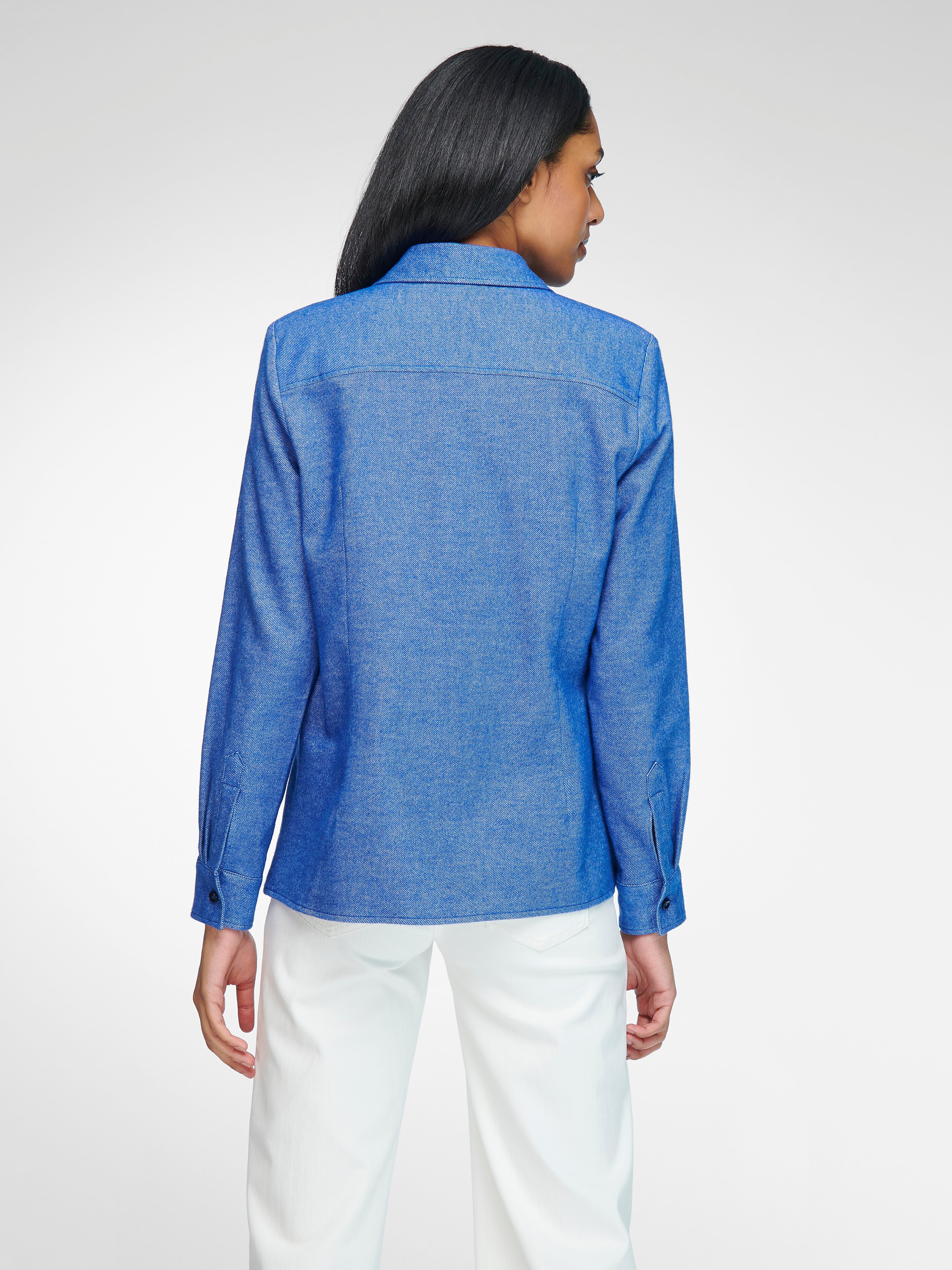 Bluse mit Hemdkragen