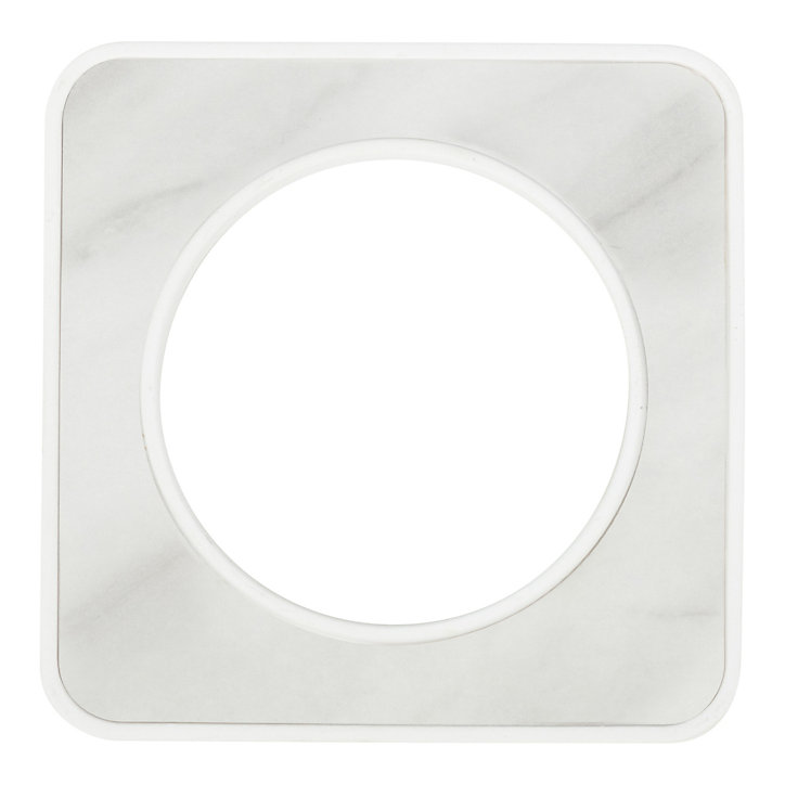 Plaque de finition simple Jacobsen Espen marbré blanc
