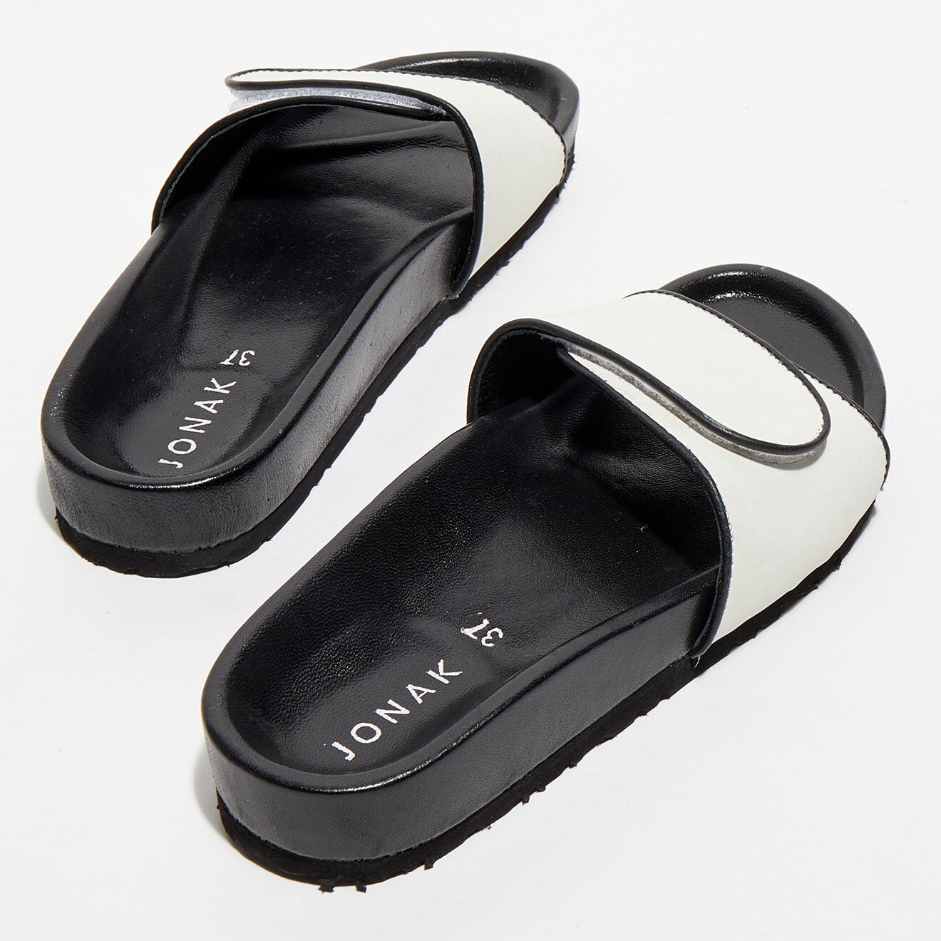 Jonak Mules en Cuir Weldone blanches