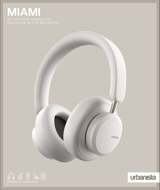 Urbanista - Miami Anc Headset - White Pearl