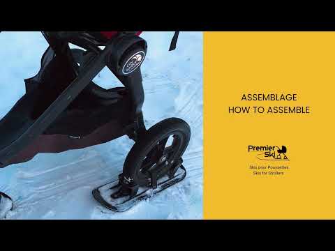 Premier Ski Skis pour Poussette 4 Roues