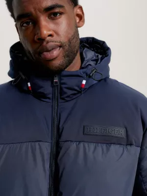 Jaqueta puffer Plus TH Warm com capuz, estilo Nova York