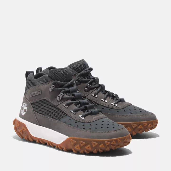 Bottine de randonnée GreenStride Motion 6 à lacets mi-haute pour homme en gris