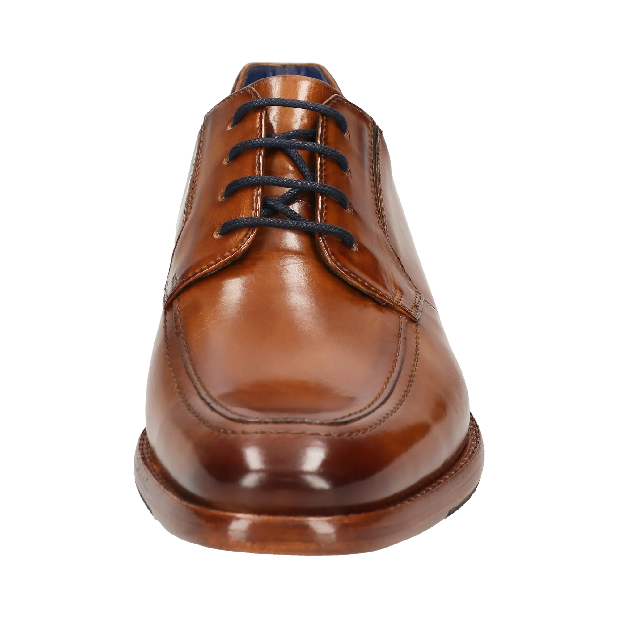 Leder Business Schnürer cognac