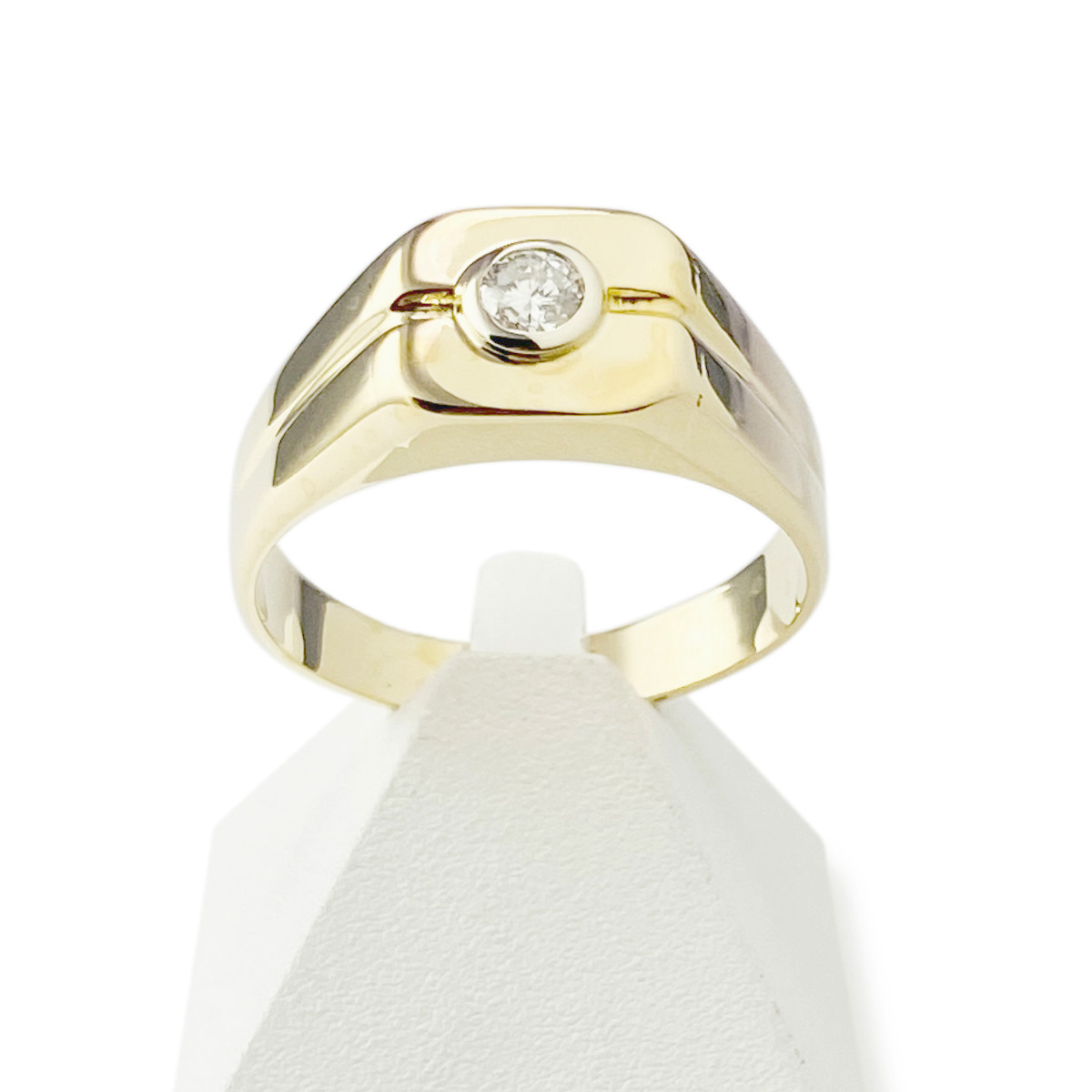 Bague d'occasion or 750 jaune diamant 0.20 carat