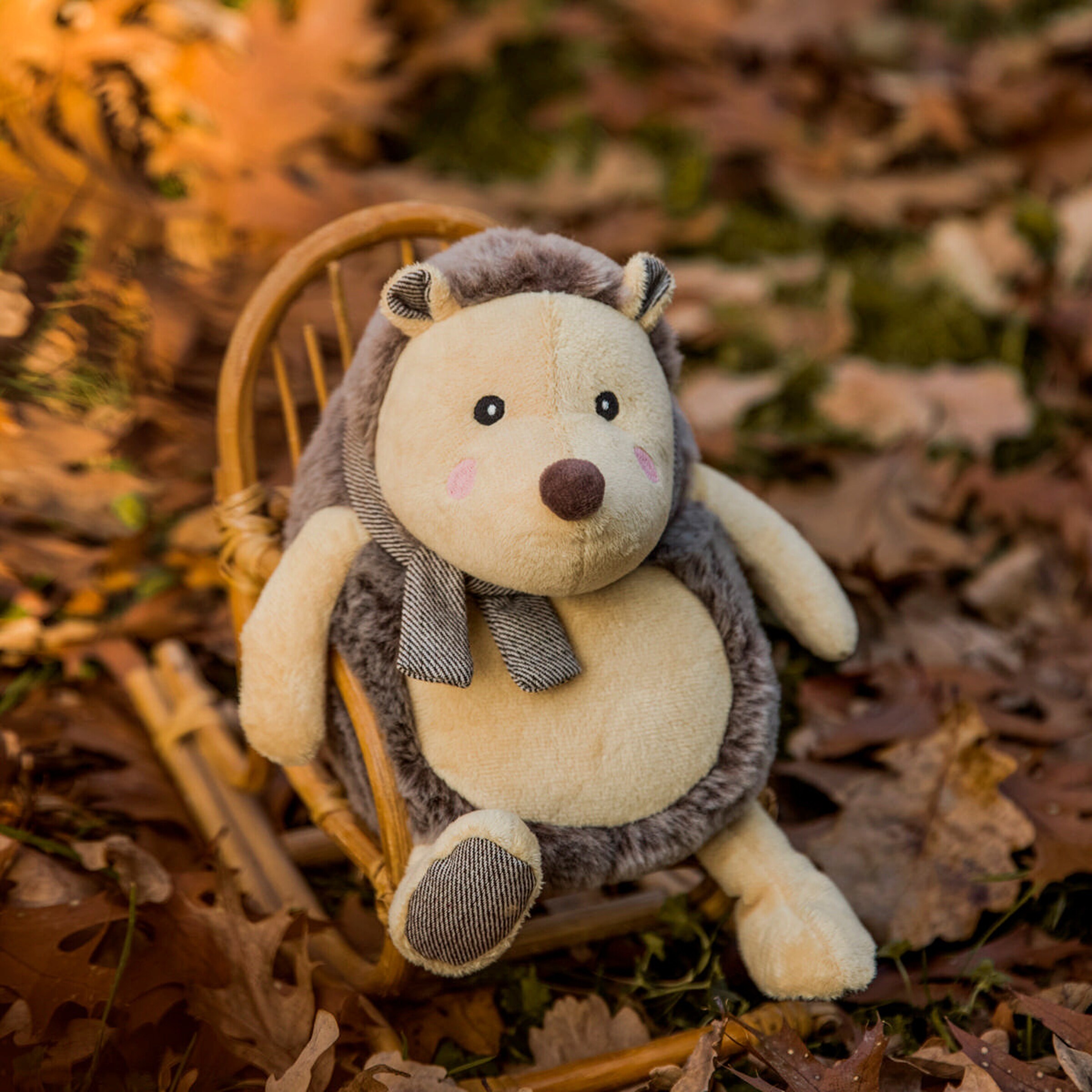 Bieco Plüsch Igel Spieltier 22 cm - ab Geburt Braun