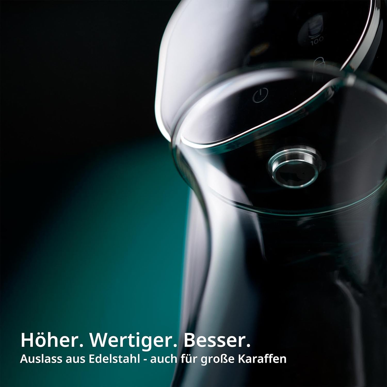 OsmoFresh Auftisch Osmoseanlage Quella Pro Black | mit Heißwasserspender | 6 Temperaturstufen | 7-Fach Umkehrosmose Filterung | Wasserfilter für Küche Büro Wohnmobil | kalkfreies Trinkwasser | UV