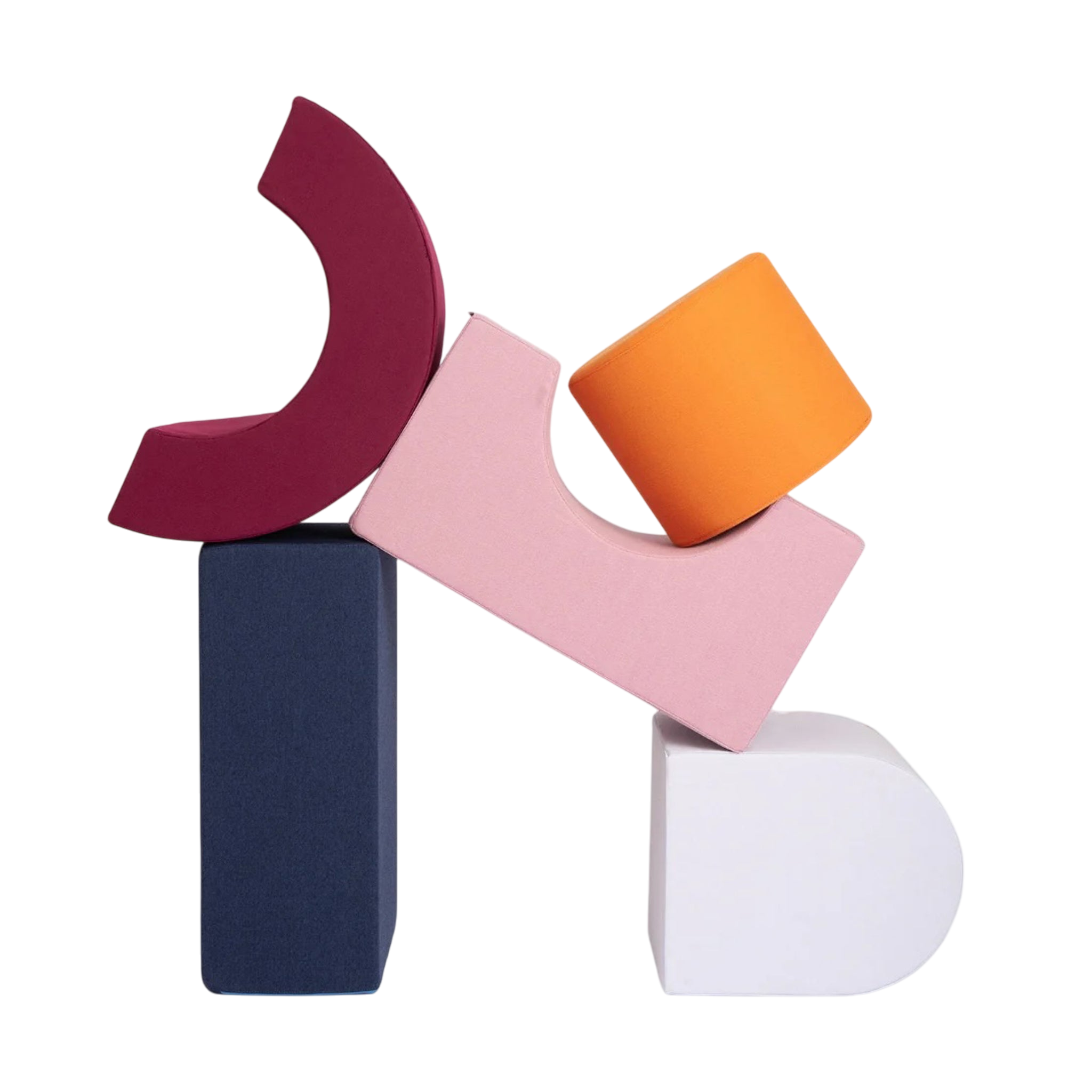 Softbausteine Set Zirkus Blush / Tangerine / Berry / Sky / Midnight