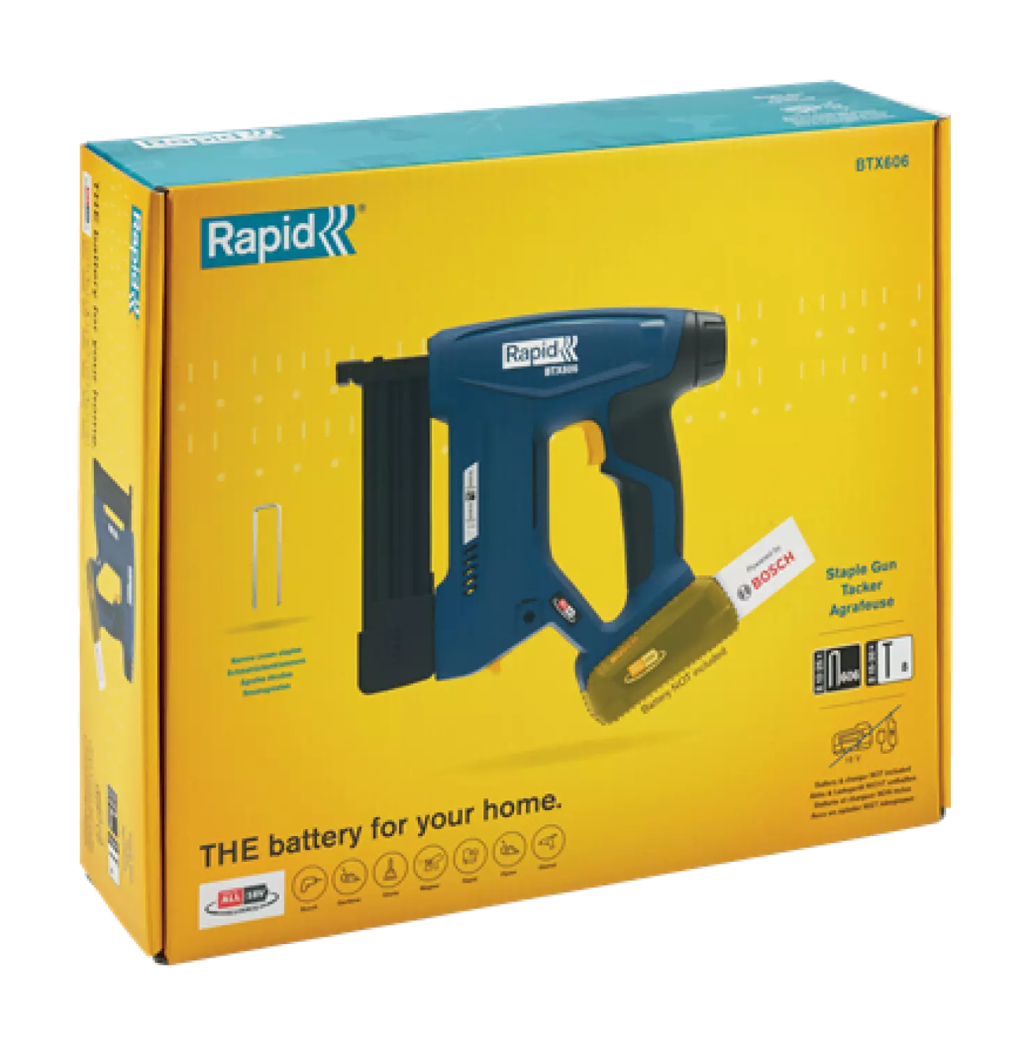 Rapid BTX606 18V Li-ion Accu tacker body - Power4All