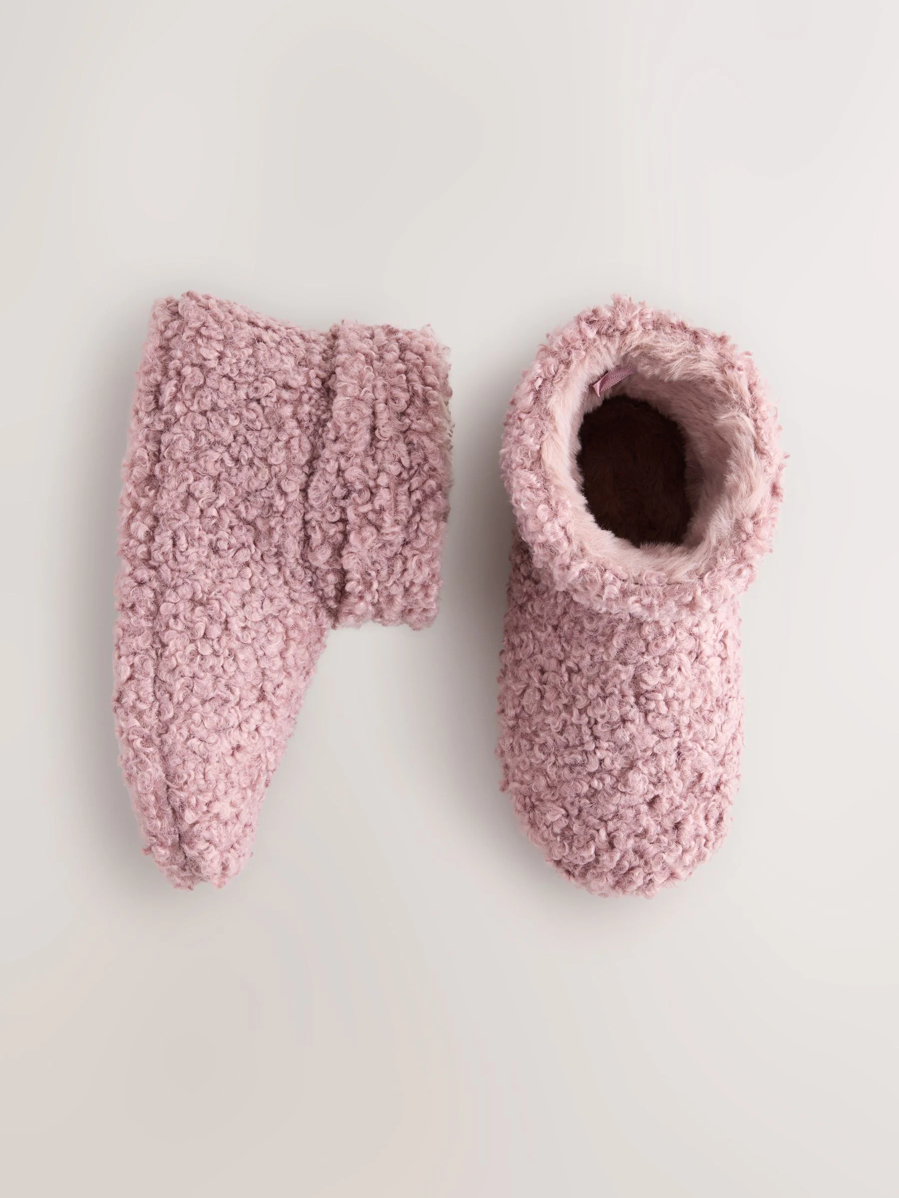 Roze - Pantoffellaarzen met borgvoering
