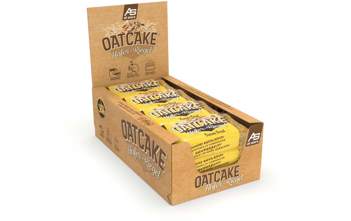 Oat Cake Bar Banana Bread 12 x 80 gHaferflocken Riegel
