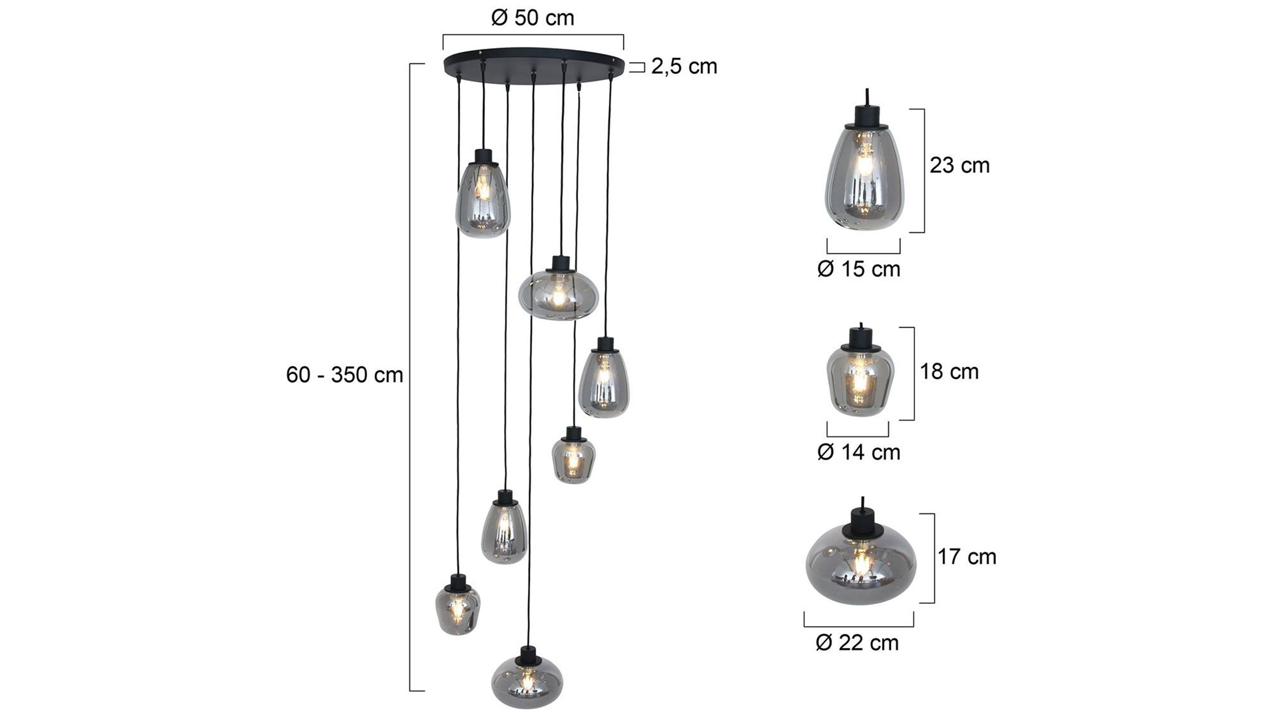 Hanglamp 2679ZW Reflexion ⌀50  cm
