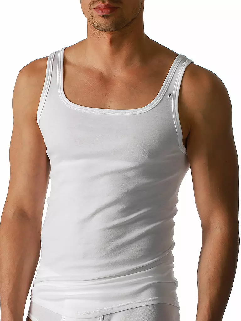MEY Trägershirt NOBLESSE weiss